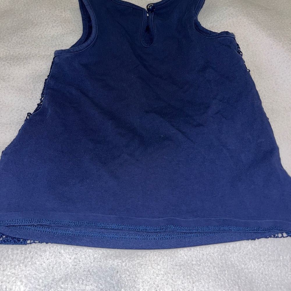 Baby girl 12 month Kate Spade formal dress navy blue fancy heart design - Picture 7 of 10